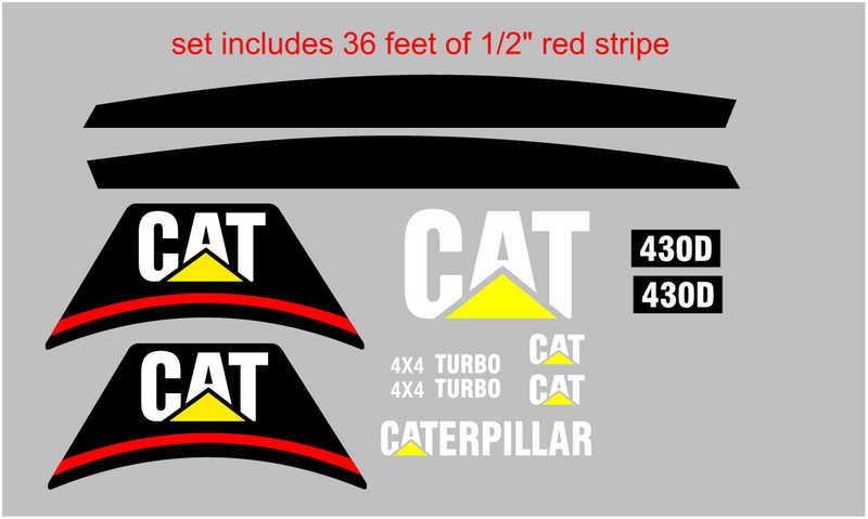 Caterpillar 430D Decal Set