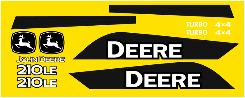 Deere 210LE Decal Set