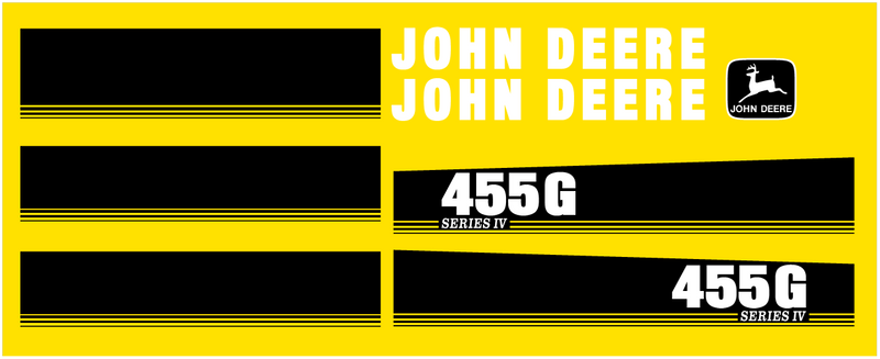 Deere 455G IV Decal Set