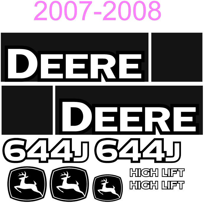 Deere 644J Decal Set