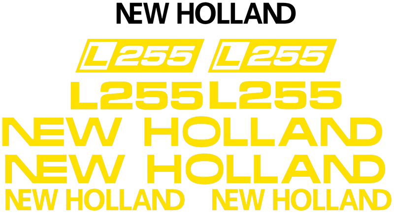 New Holland L255 Decal Set