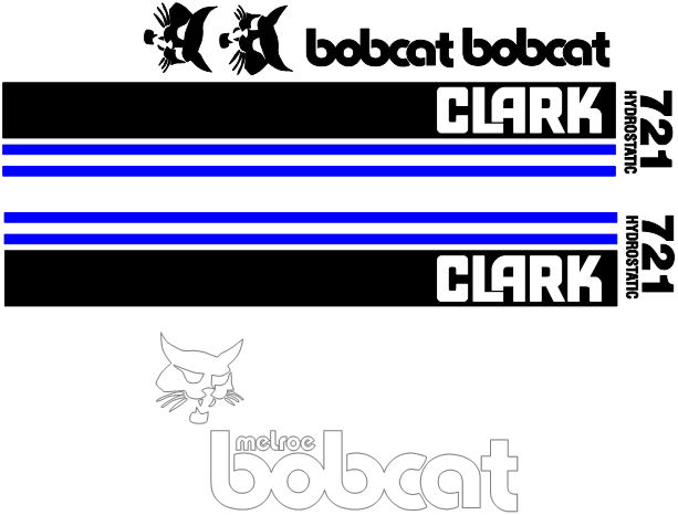 Bobcat 721 Decal Set