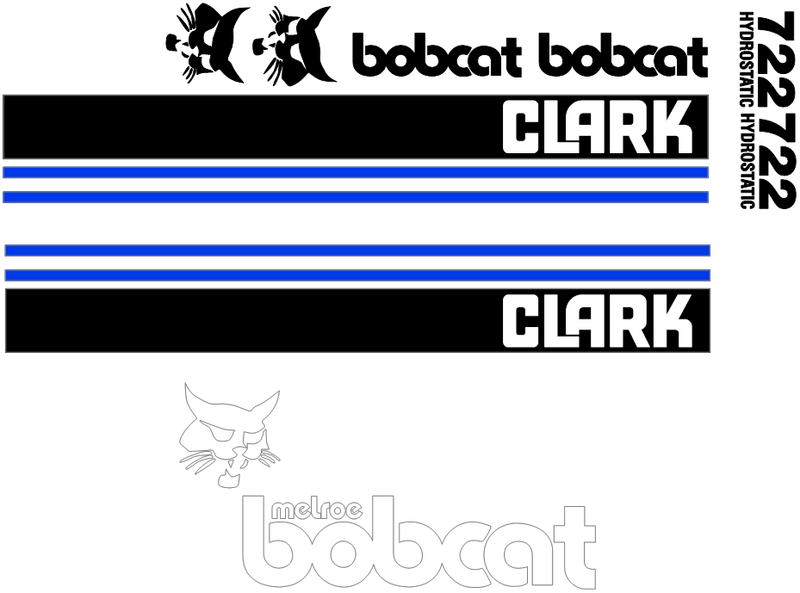 Bobcat 722 Decal Set