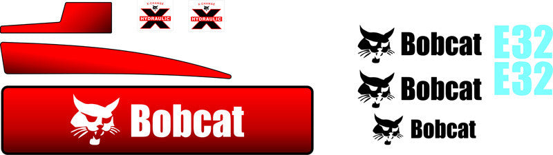 Bobcat E32  Decal Set