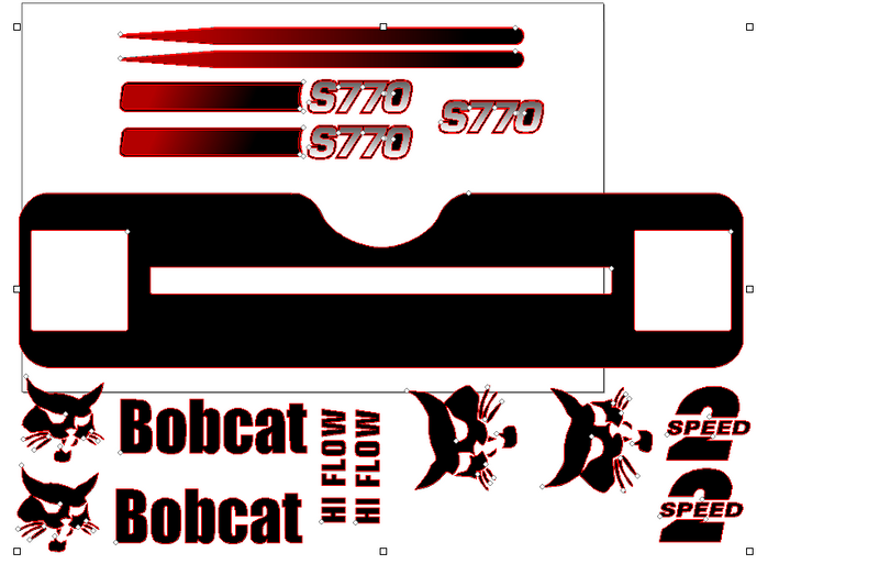 Bobcat S770  Decal Set