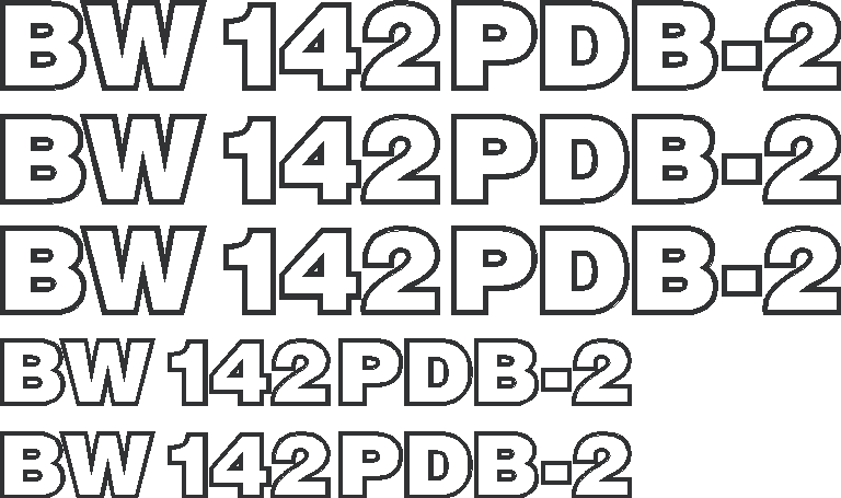 Bomag BW142PDB 2 Decal Set