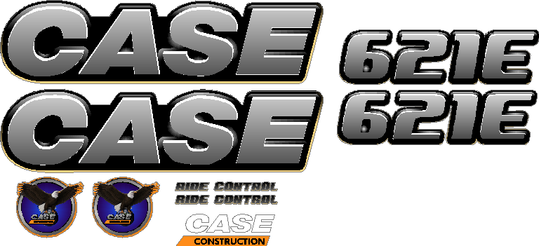 Case 621E Decal Set