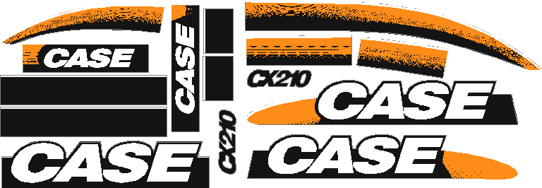 Case CX210 Decal Set