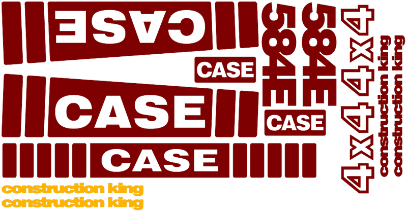 Case 584E Decal Set