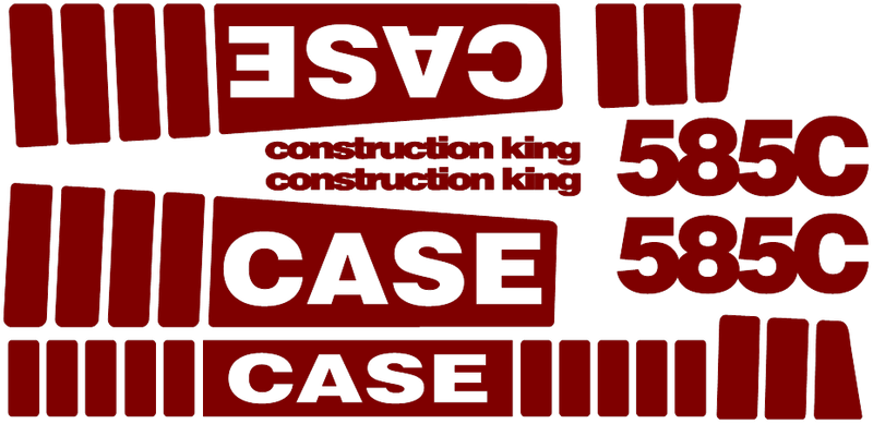 Case 585C Decal Set
