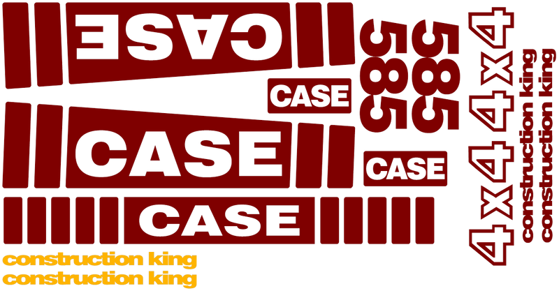 Case 585 Decal Set