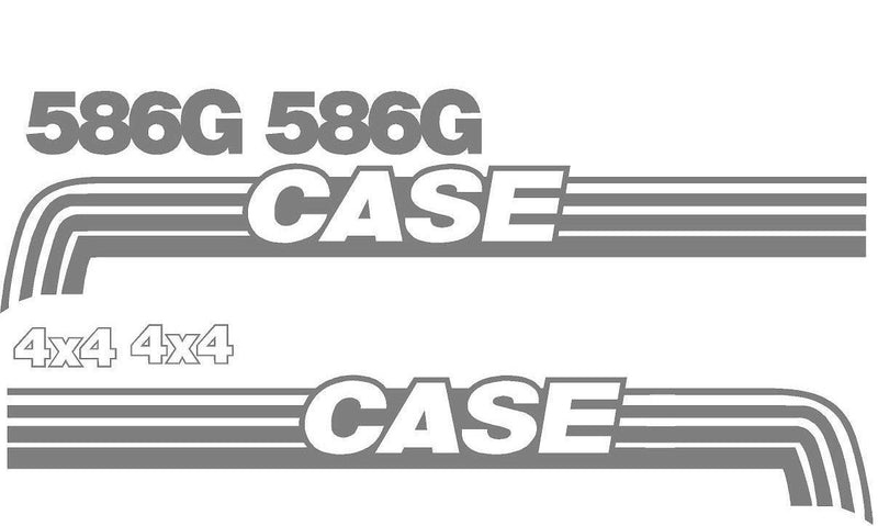 Case 586G Old Decal Set