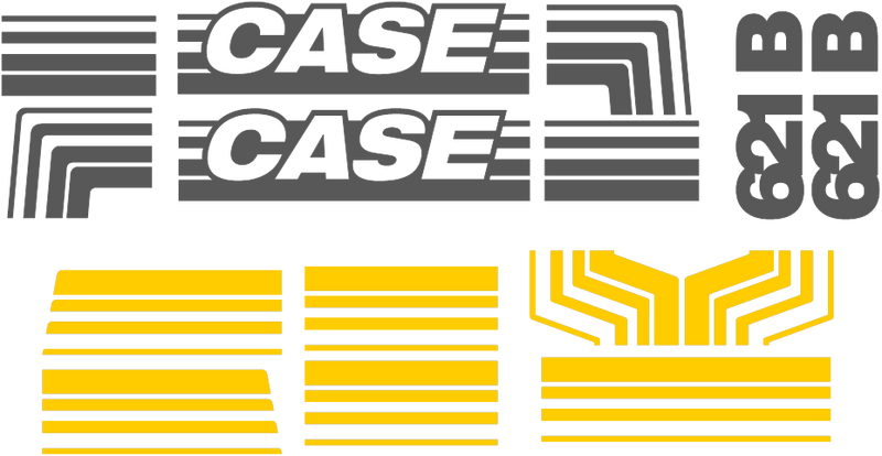 Case 621B Decal Set