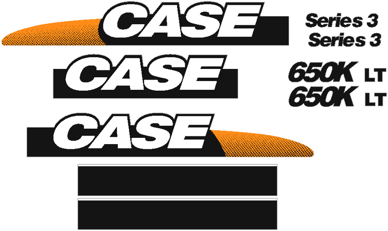 Case 650K LT Decal Set