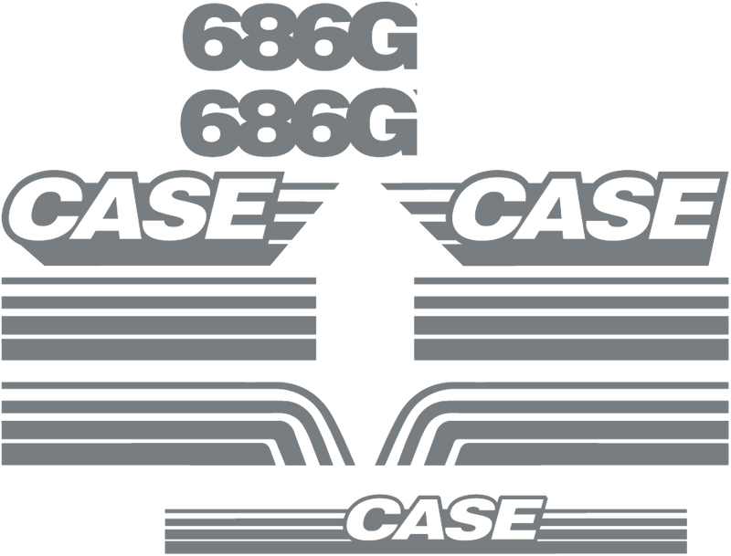 Case 686G Decal Set