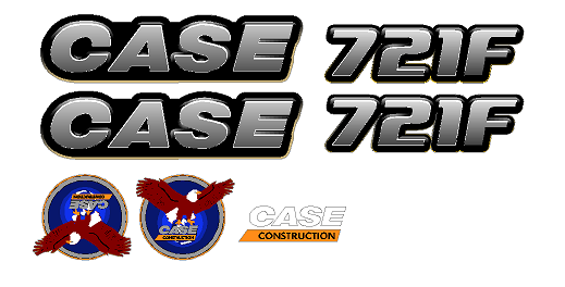 Case 721F  Decal Set