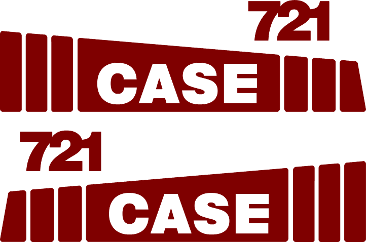 Case 721 Decal Set