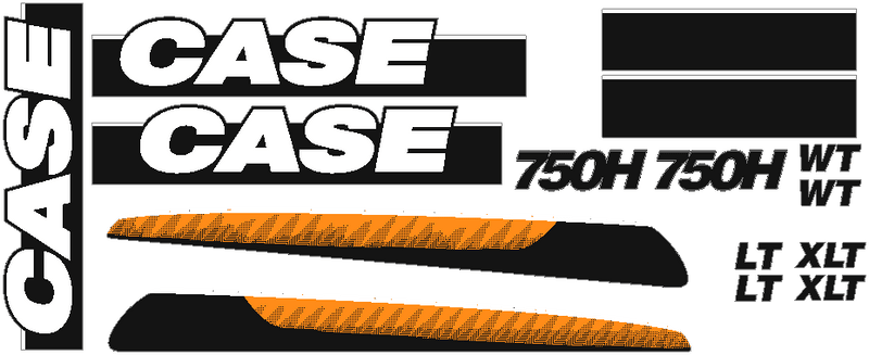 Case 750H Decal Set