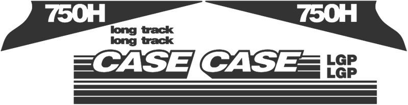 Case 750H Decal Set