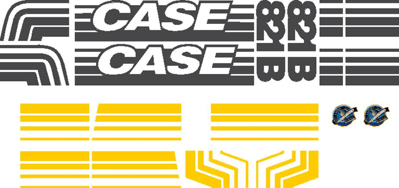 Case 821B Decal Set