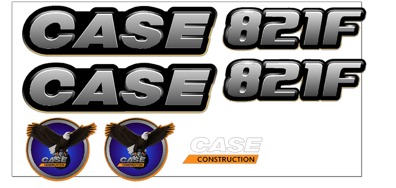 Case 821F Decal Set