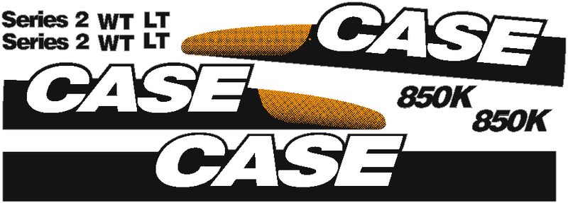 Case 850K 2 Decal Set