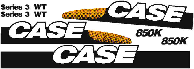 Case 850K WT Decal Set