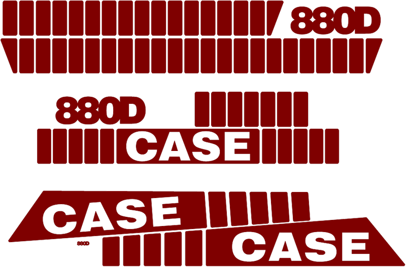 Case 880D Decal Set