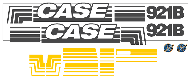 Case 921B Decal Set