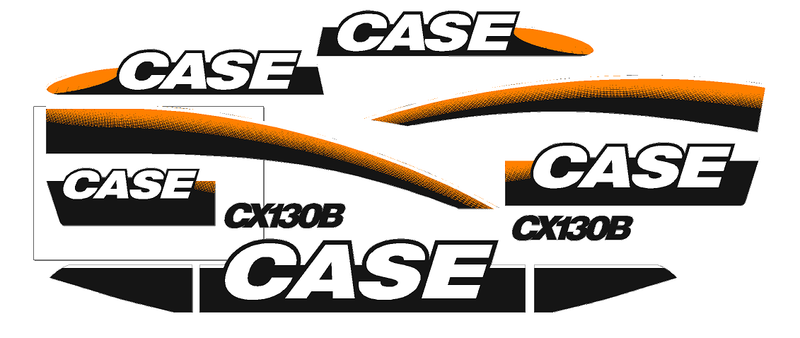 Case CX130B Decal Set