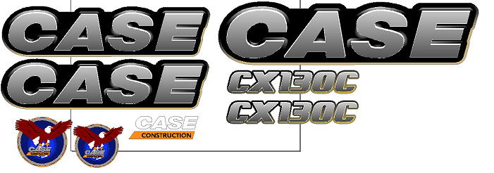 Case CX130C Decal Set