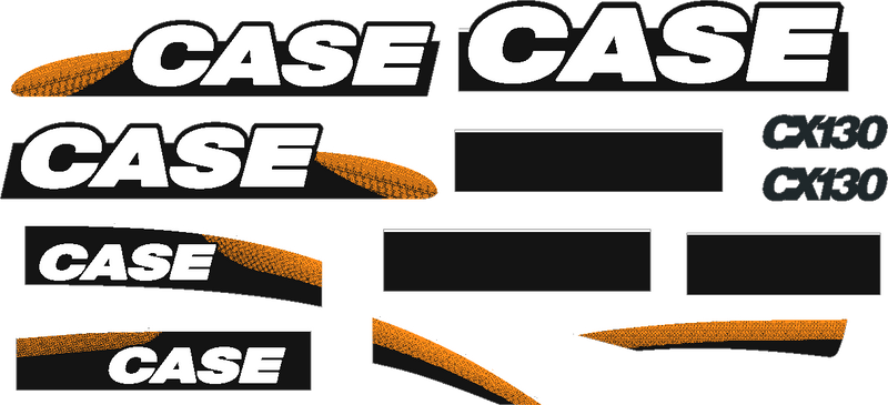 Case CX130 Decal Set