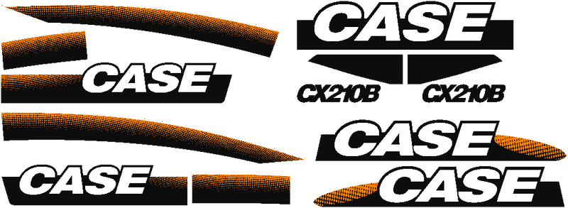 Case CX210B Decal Set