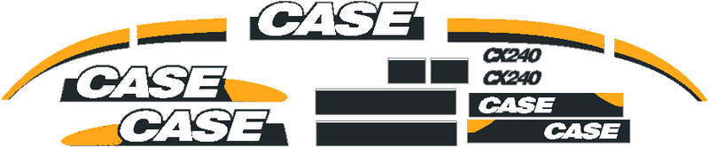 Case CX240 LC Decal Set