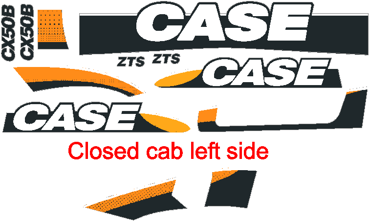 Case CX50B Decal Set