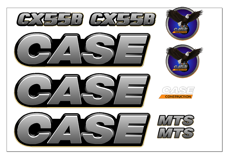 Case CX55B  Decal Set