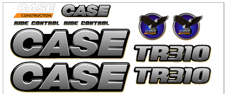 Case TR310 Decal Set