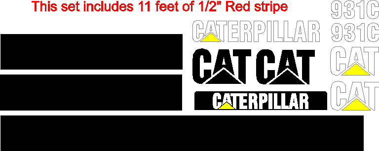 Caterpillar 931C II Decal Set