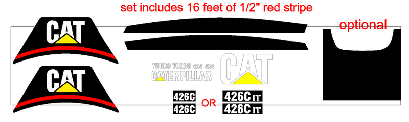 Caterpillar 426C Decal Set