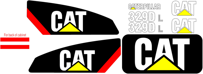 Caterpillar 329DL Decal Set