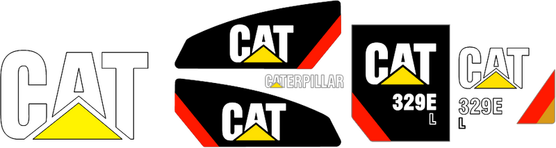 Caterpillar 329EL Decal Set