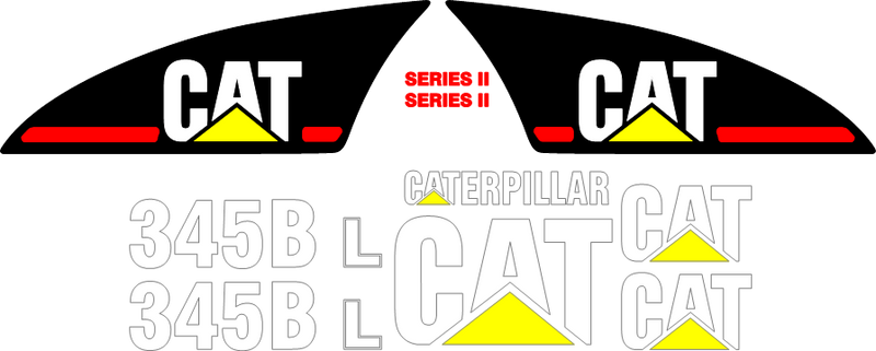 Caterpillar 345BL II Decal Set