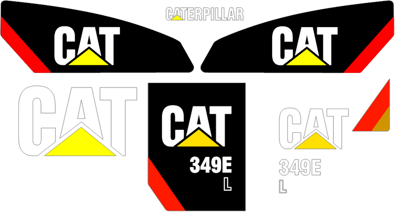 Caterpillar 349EL Decal Set