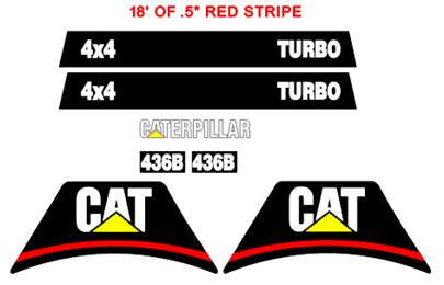 Caterpillar 436B Decal Set