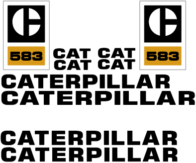 Caterpillar 583 Decal Set