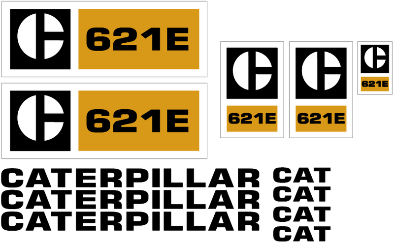 Caterpillar 621E Decal Set