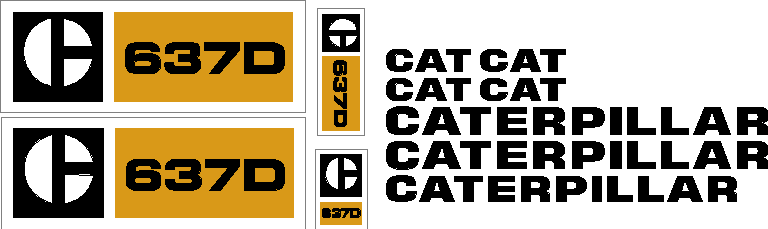 Caterpillar Decals