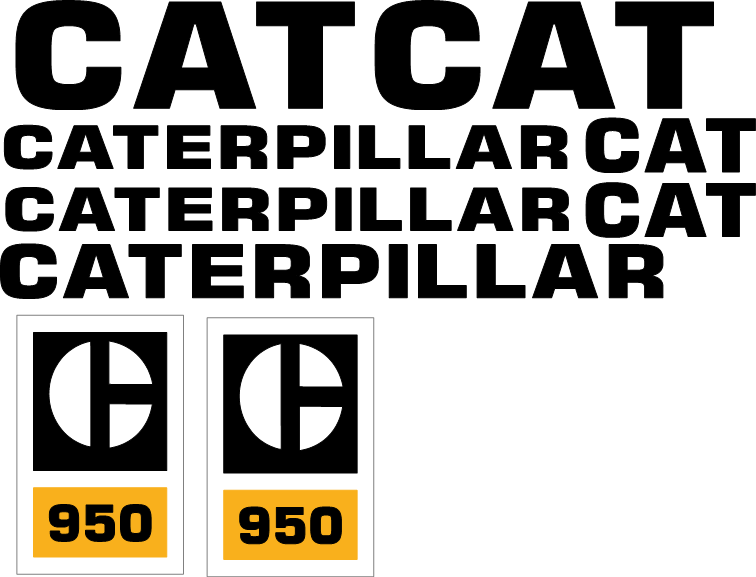 Caterpillar 950A Decal Set