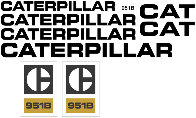 Caterpillar 951B Decal Set