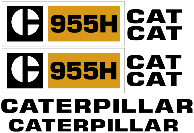 Caterpillar 955H Decal Set